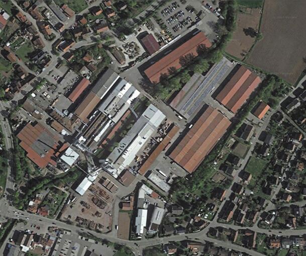 Auf dem ehemaligen Gelände der Firma Werzalit entsteht in den kommenden Jahren ein 12,2 Hektar großes Neubaugebiet, in dem auch Platz für Gewerbe sein soll.Foto: Gemeinde Oberstenfeld