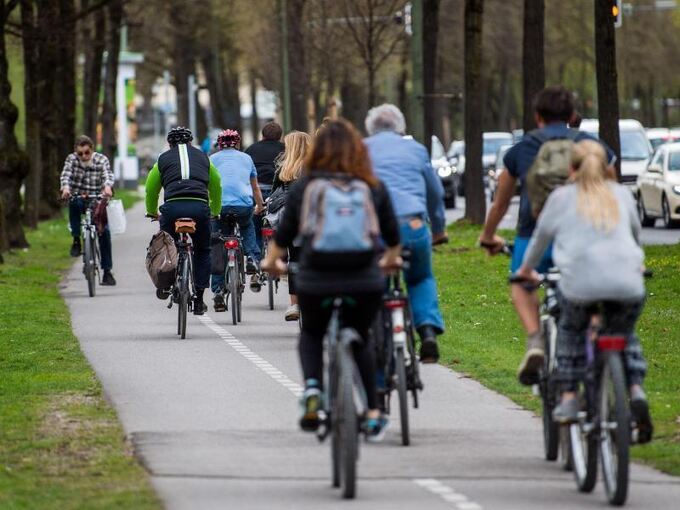 Radfahrer in München