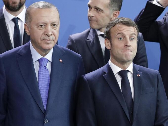 Recep Tayyip Erdogan und Emmanuel Macron
