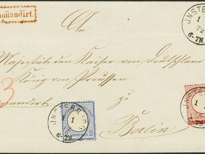 Auktion Kaiser-Wilhelm-Brief