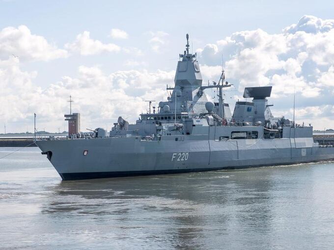 Fregatte "Hamburg" für Libyen-Einsatz