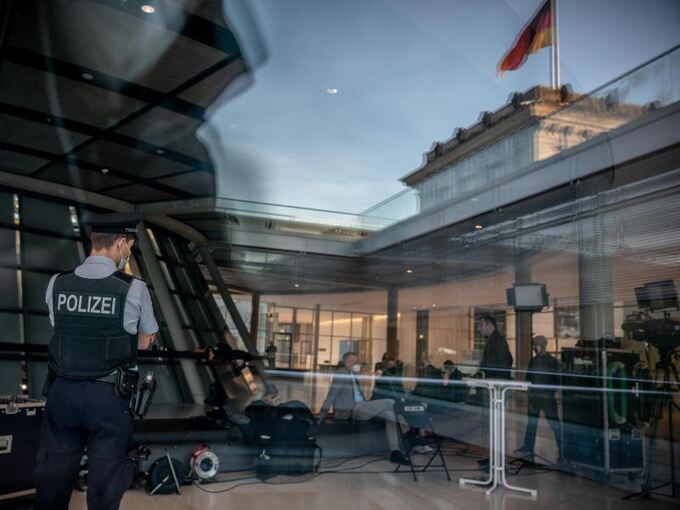 Polizei im Bundestag