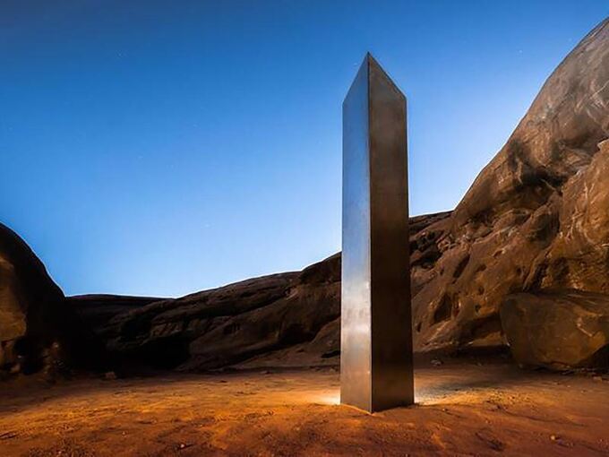 Rätsel um verschwundenen Metall-Monolith in Utah