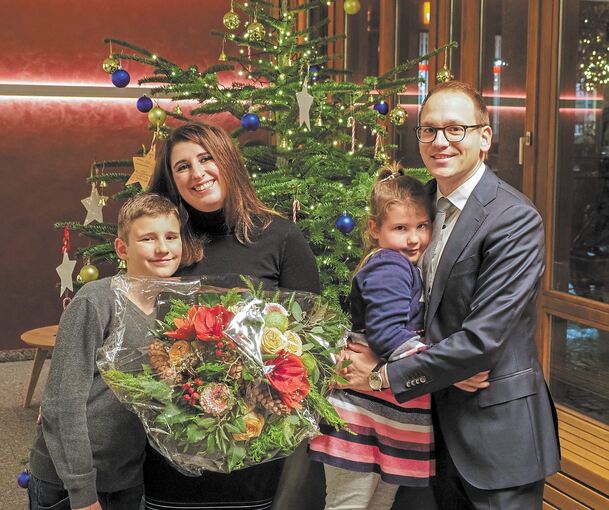 Robert Feil und seine Familie. Foto: Holm Wolschendorf