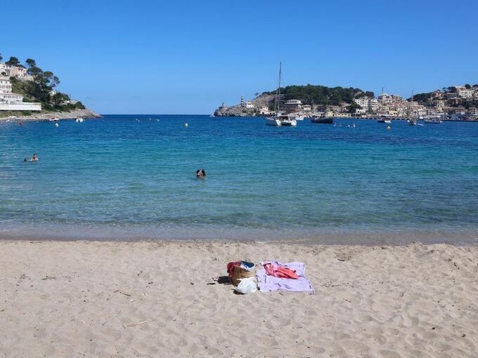 Leerer Strand auf Mallorca