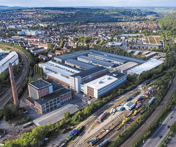 Das Bogenviertel auf dem ehemaligen DLW-Gelände ist das aktuell größte Bauprojekt in der Stadt.Foto: Alfred Drossel