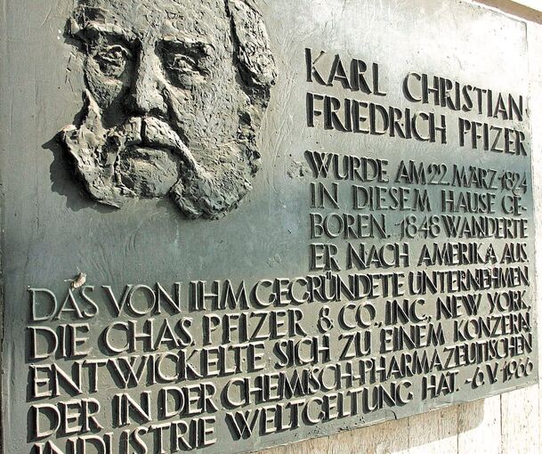 Karl Pfizer wurde in Ludwigsburg geboren.