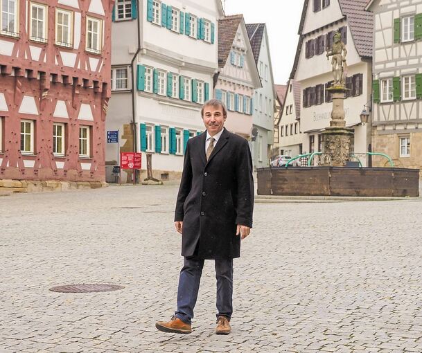 Gutes Pflaster: Der CDU-Abgeordnete Konrad Epple in Markgröningen. Hier hat ihn seine Partei zweimal als Kandidat für den Landtag nominiert. Foto: Holm Wolschendorf