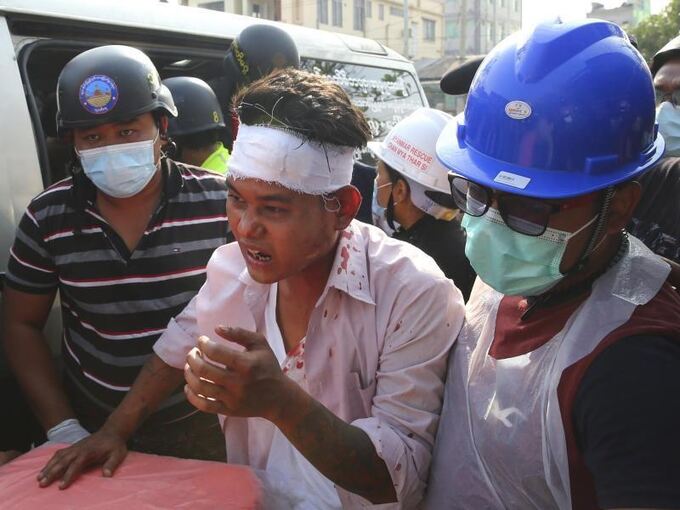 Proteste nach Militärputsch in Myanmar