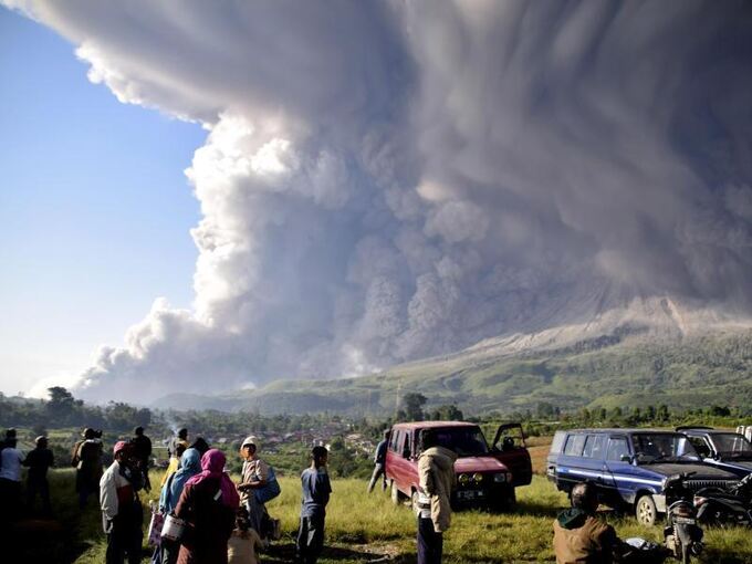 Vulkanausbruch des Sinabung