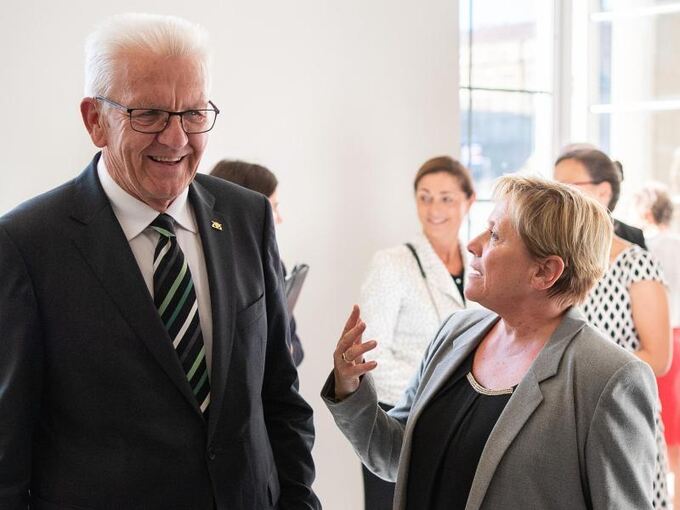Ministerpräsident Kretschmann und Susanne Eisenmann