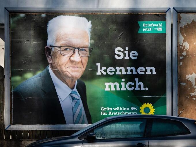 Wahlplakat von Winfried Kretschmann