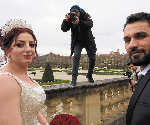 Auch für ein Brautpaar beim Fotoshooting. Fotos: Andreas Becker
