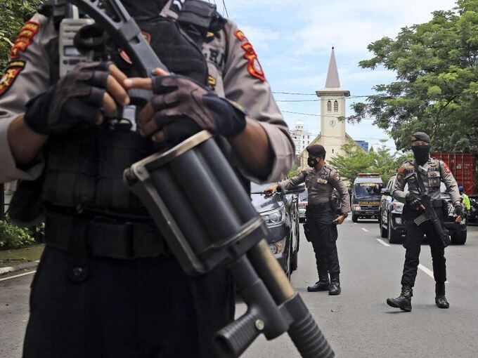 Explosion in Indonesien