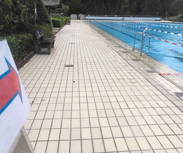 Schwimmen im vergangenen Sommer: Abstandsregeln und elektronische Buchung haben dafür gesorgt, dass das Freibad in Hoheneck gut genutzt werden konnte. Foto: privat