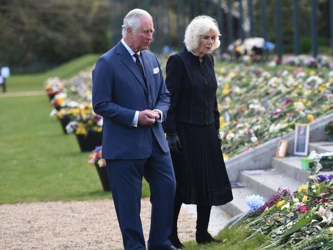 Prinz Charles und Ehefrau Camilla nach dem Tod von Prinz Philip