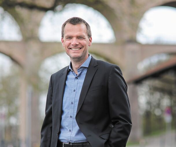 Hat gut lachen: Michael Wolf ist der neue Baubürgermeister in Bietigheim-Bissingen.Foto: Ramona Theiss