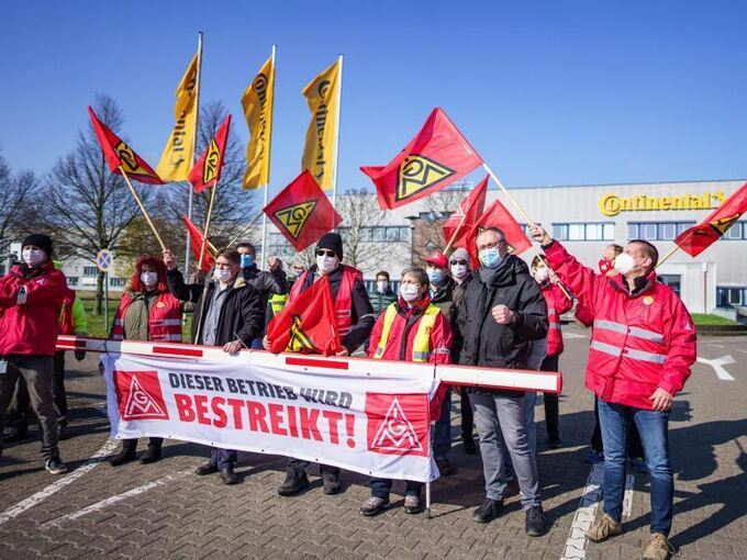 24-Stunden-Streik legt Continental-Werk lahm