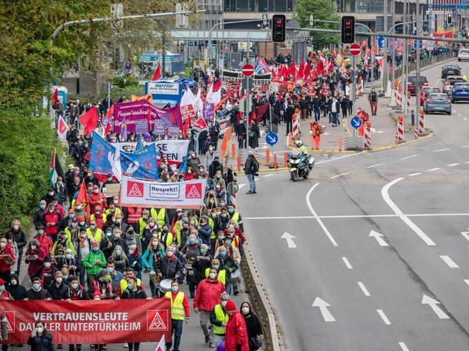 1. Mai - Demonstrationen - Stuttgart