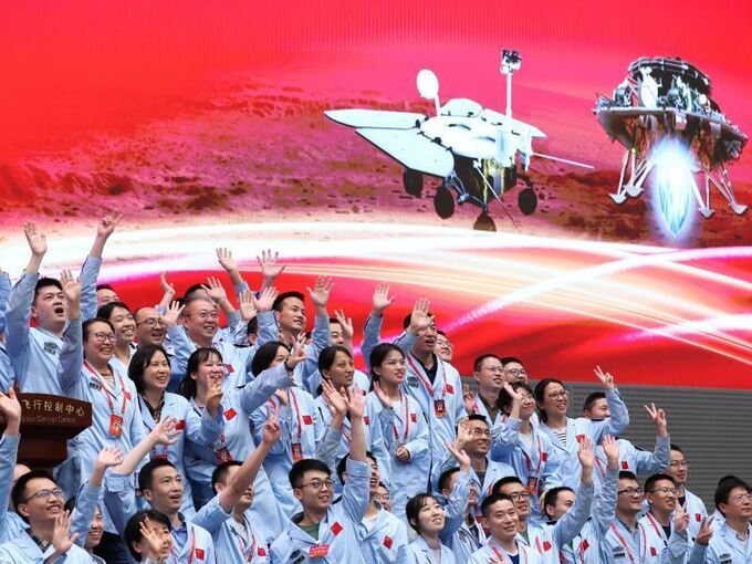 Tianwen-1 Landung auf dem Mars