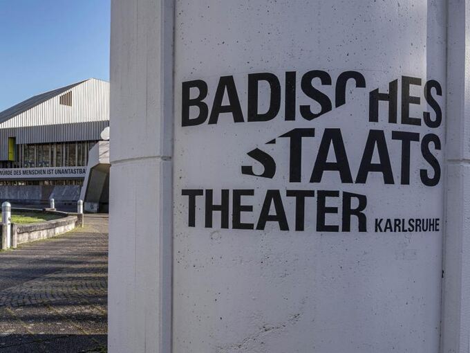 Blick auf das Badische Staatstheater
