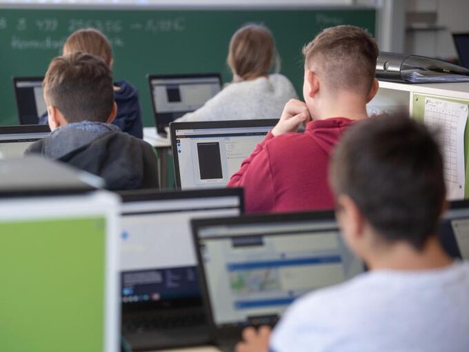 Schüler am Computer