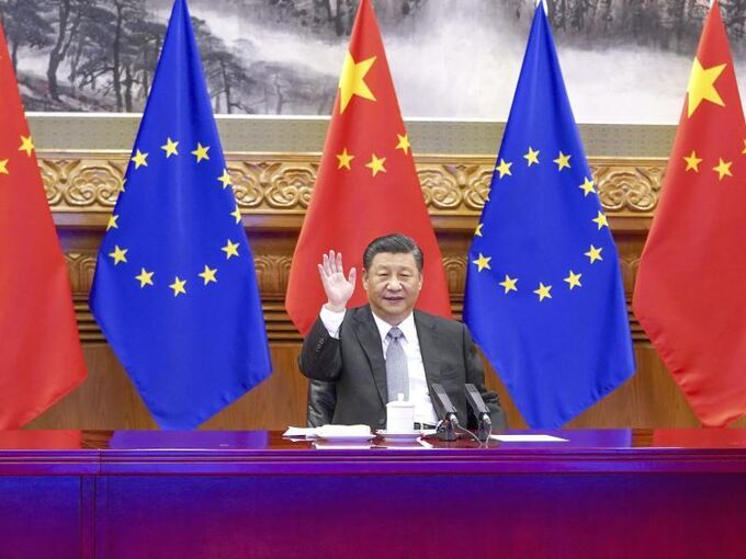 Xi Jinping bei Video-Gipfel mit der EU