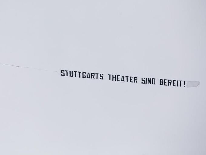 Aktion der Stuttgarter Theater zum Lockdown