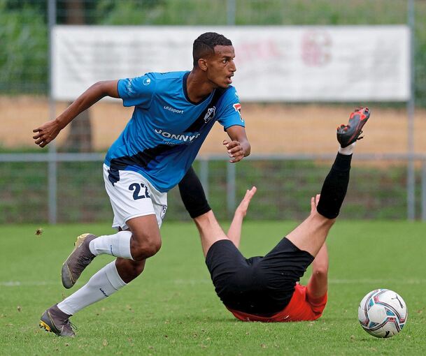 Filimon Gerezgiher besticht bei FSV 08 Bietigheim Bissingen durch seine Vielseitigkeit. Foto: Baumann