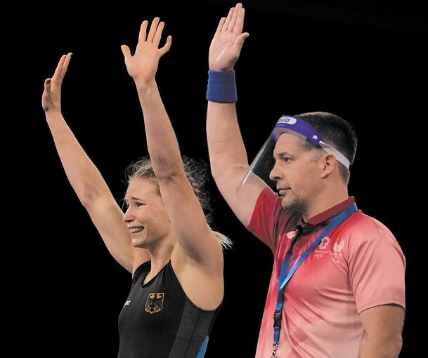 Vorbild für viele Ringerinnen: Aline Rotter-Focken. Foto: Foto: Aaron Favila/dpa
