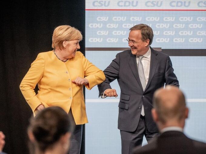 Merkel und Laschet