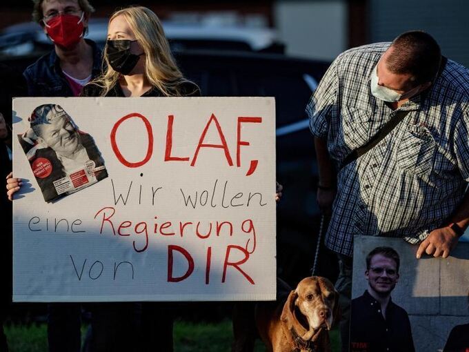 SPD-Fans für Olaf Scholz