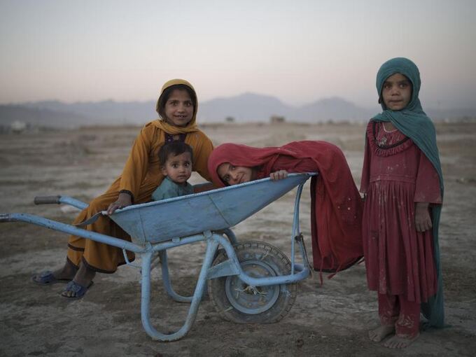 Flüchtlingskinder in Kabul