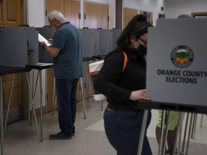 Wahllokal in Orange County