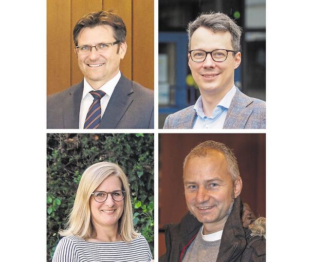 Dirk Schaible, René Coels, Sibylle Schieck und Harald Schönbrodt (im Uhrzeigersinn von oben links).