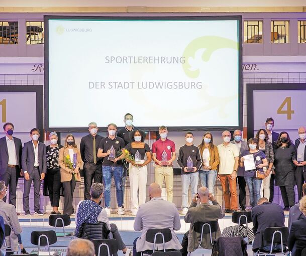 Ausgezeichnet für sportliche Leistungen oder ehrenamtliches Engagement für den Sport in Ludwigsburg.Foto: Holm Wolschendorf