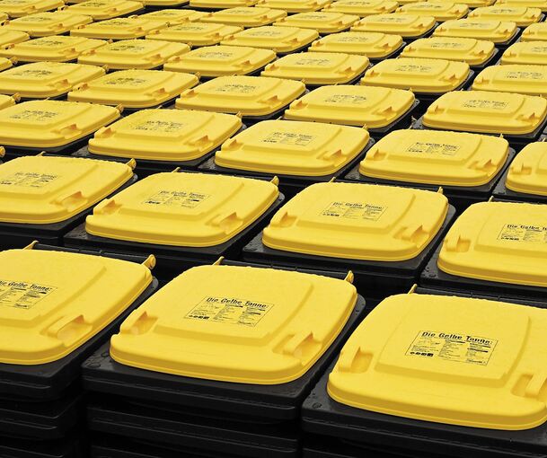 Die gelbe Tonne kommt auch in den Landkreis. Im Neuen Jahr müssen Leichtverpackungen in „Gelb“ entsorgt werden. Foto: privat