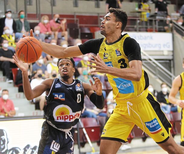 Letzter Einsatz im Ludwigsburger Trikot: Oscar da Silva beim Saison-Opening gegen Crailsheim.Foto: Baumann