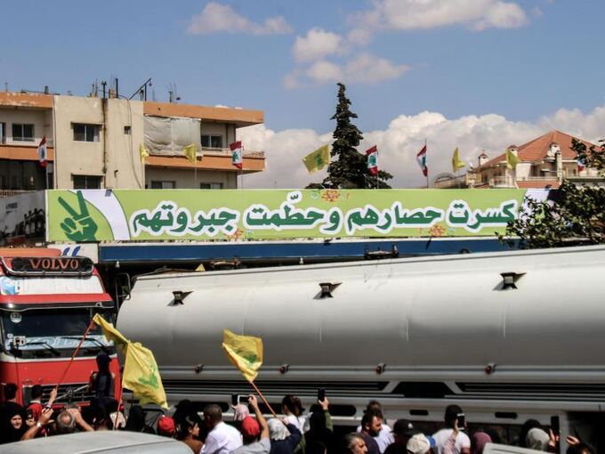 Iranische Kraftstofflieferung in den Libanon