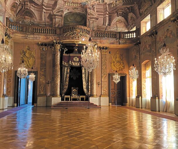 Der Ordenssaal in seiner vollen Pracht. Foto:Staatliche Schlösser und Gärten/p