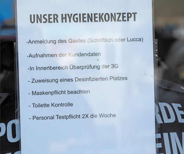 Das Hygienekonzept ist ebenso vorhanden wie genügend Desinfektionsmittel.