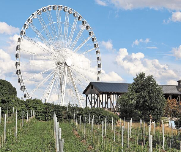 Das Riesenrad „City Star“ ist mit 70 Meter Höhe das größte reisende Riesenrad der Welt. Foto: Göbel Worms/p