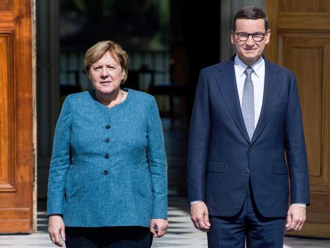 Angela Merkel trifft Mateusz Morawiecki