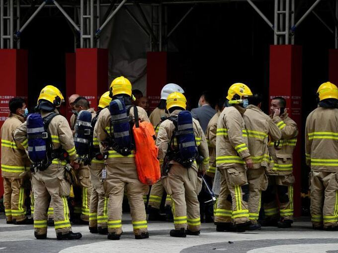 Hochhausbrand in Hongkong