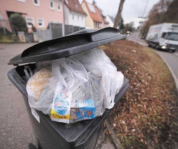 Überquellende Mülltonen am Straßenrand sind derzeit traurige Normalität im Landkreis. Foto: Alfred Drossel