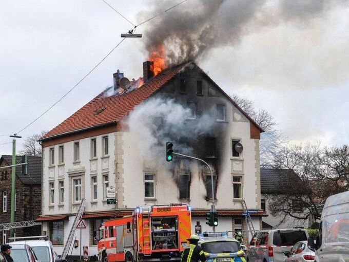 Hausbrand in Hagen