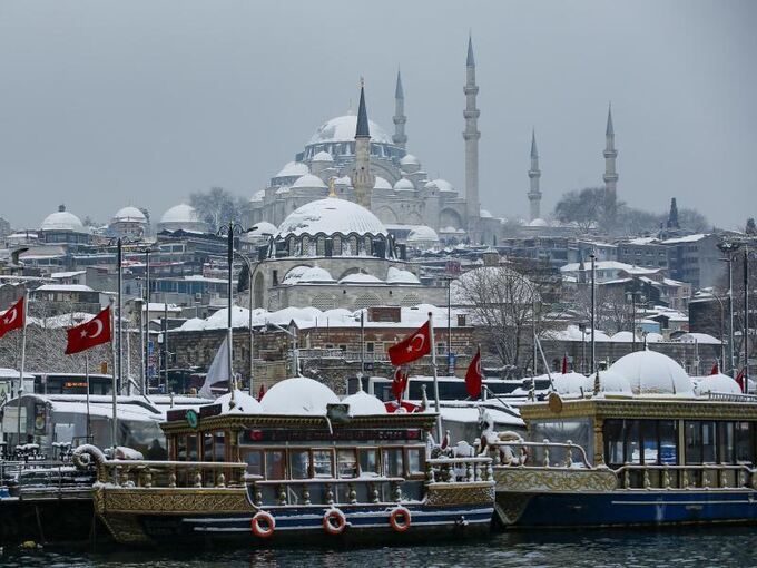 Schneefall in der Türkei