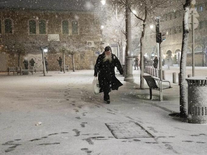 Schnee in Jerusalem