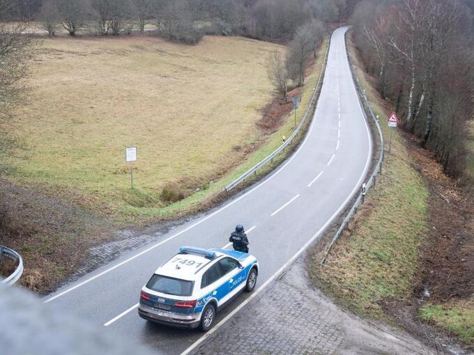 Zufahrt zum Tatort