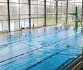 Blick in die Schwimmhalle des Ludwigsburger Stadionbads.